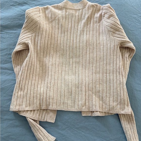 Universal Thread Beige Ribbed Button-Up Cardigan - Picture 3 of 3